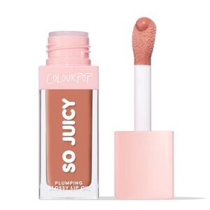 Colourpop So Juicy Plumping Glossy Lip Oil with Peptides It’s a Date Warm Nude